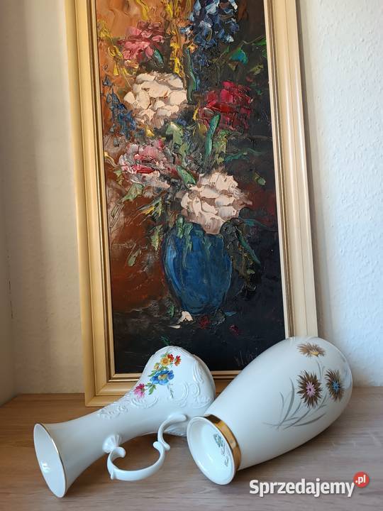 Piękne porcelanowe wazony małopolskie