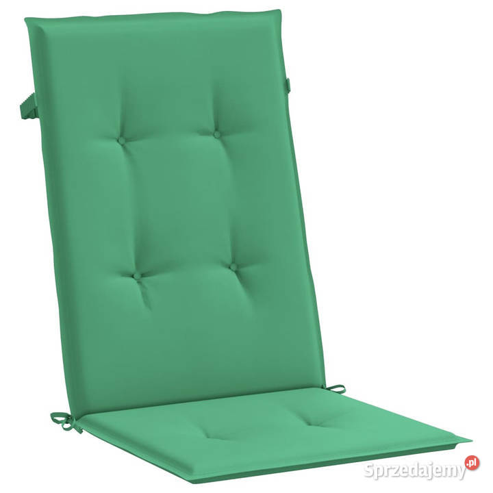 Poduszki na krzesła ogrodowe 6 zielone 120x50x3 mazowieckie