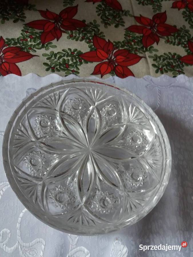 Talerzyki deserowe kryształowe Koło