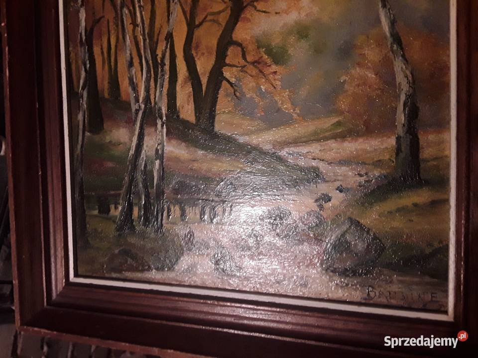 Pejzaż obraz olejny Malarstwo Siemiatycze
