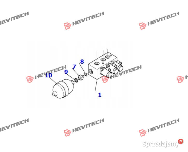 ACCUMULATOR Komatsu 3A16213410 wielkopolskie Gądki