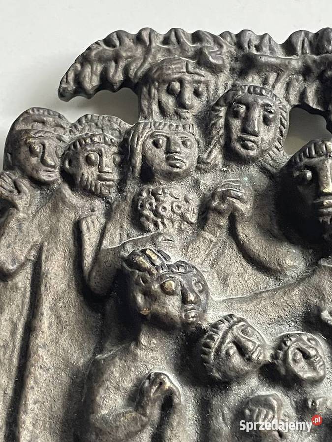 Rzeźba relief z brązu Jezus przyjaciel dzieci Toruń sprzedam