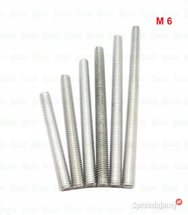 M6X60 ALUMINIOWY PRĘT GWINTOWANY DIN 975 Warszawa