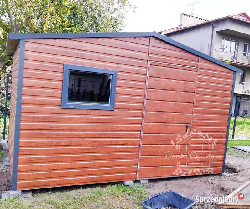 SCHOWEK DOMEK OGRODOWY 5mx 3m DWUSPAD drzwi okno sprzedam