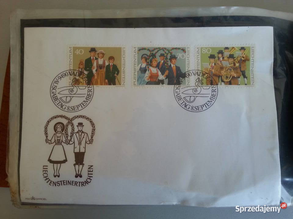 Koperty ze znaczkami 198082r 78 sztuk Olesno