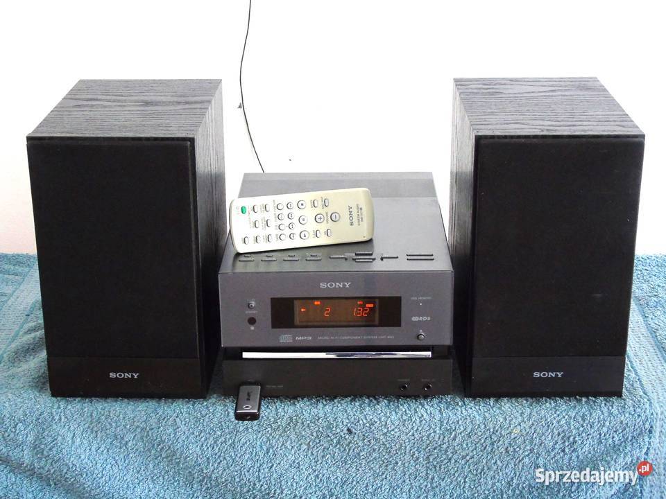 Wieża Sony pilot USB mp3 CD RDS AUX kol DOSTAWA Wieże i miniwieże sprzedam