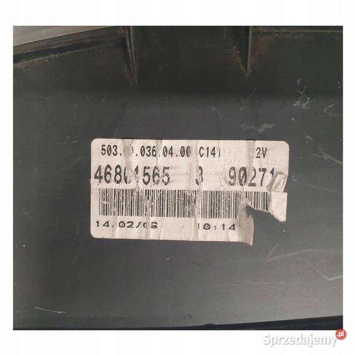 LICZNIK ZEGARY 46801565 Fiat Panda II 13 JTD Liczniki i zegary