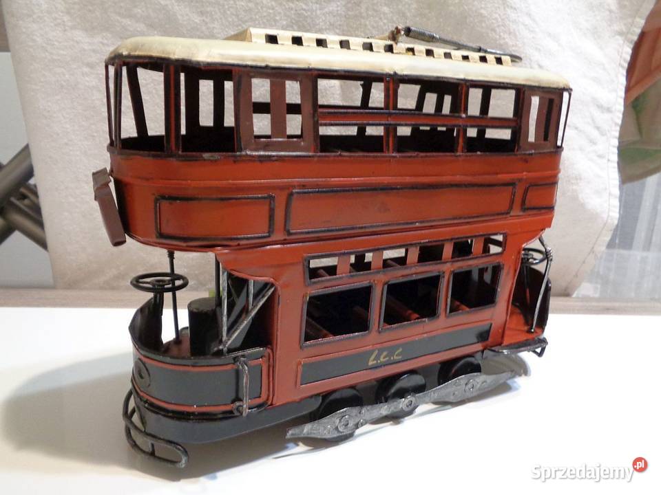 METALOWY MODEL TRAMWAJU PIĘTROWEGO Toruń