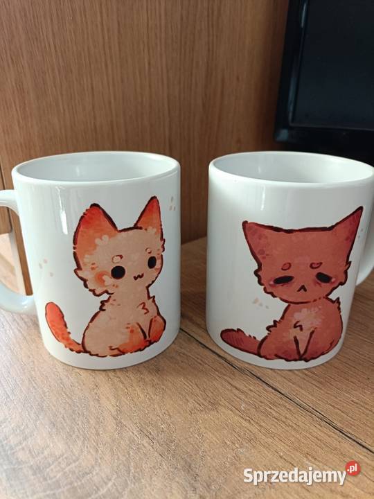 Kubek do kawy plus kubek do herbaty kot koty