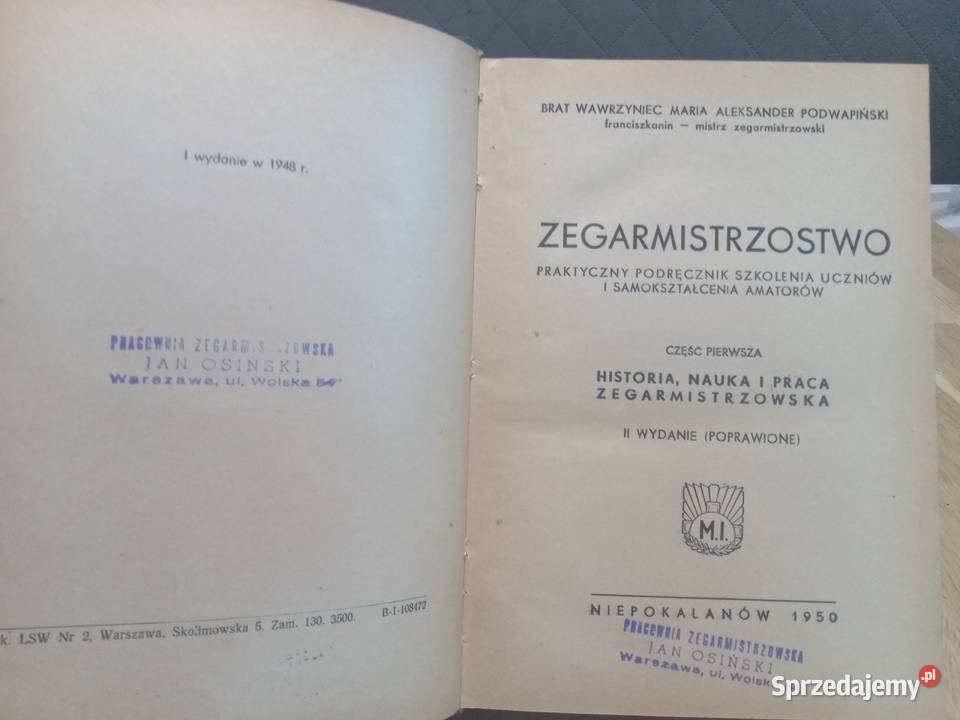 Zegarmistrzostwo komplet 3 tomów 14 5 6 sprzedam