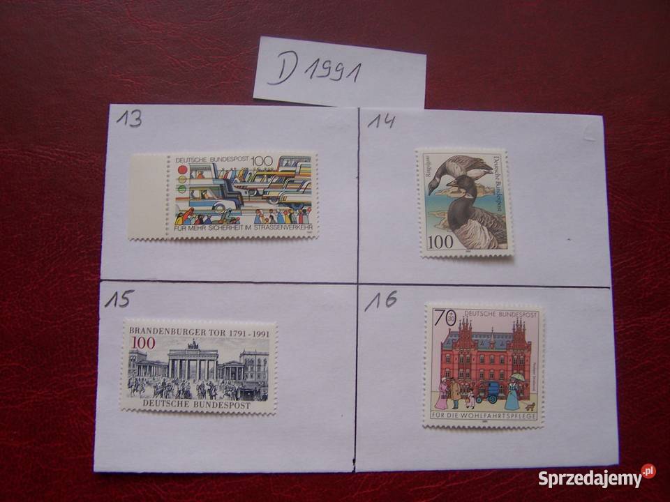 Niemcy 1991 MNH Znaczki z roczników WYBIERAJ Tychy