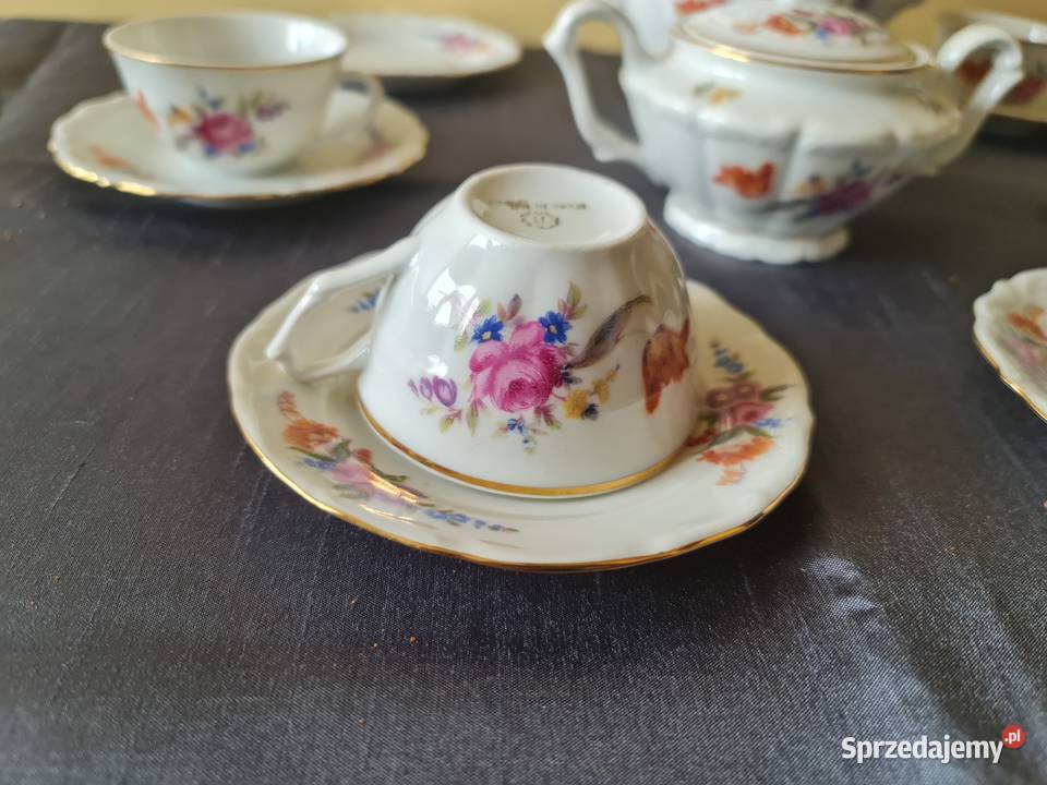Serwis porcelanowy do kawyherbaty PRL Warszawa
