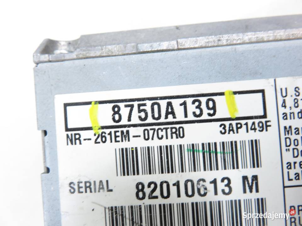 RADIO CITROEN CCROSSER VUVV 8750A139 sprzedam