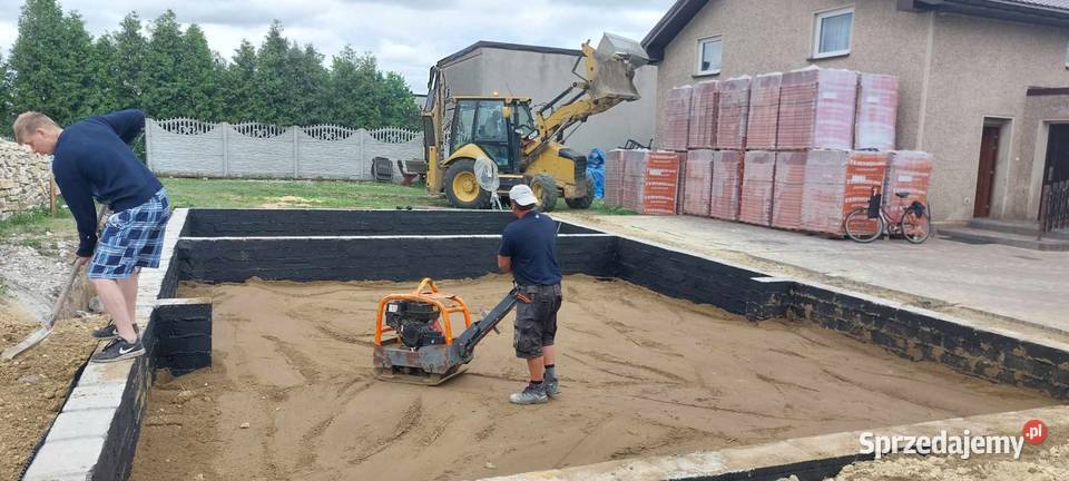 Wykopy pod fundament Usługi Koparko Ładowarka śląskie Kalety
