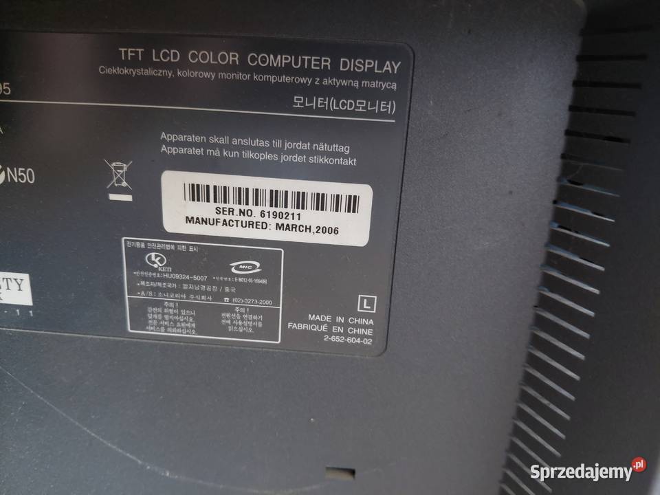 Monitor Sony SDMHX95 pomorskie Gdańsk