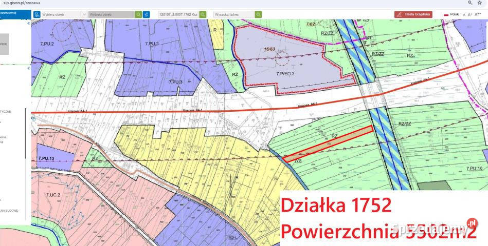 sprzedaży gruntu 5502m2 Krzeczów 18m sprzedam