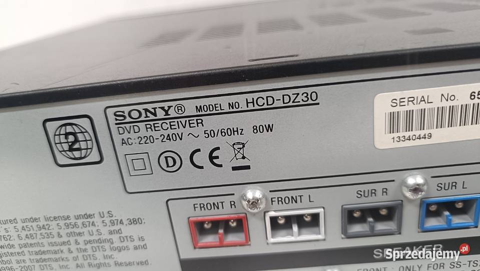 SONY HCDDZ30 Amplituner bez pilota Poznań