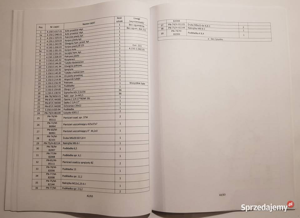 Katalog części Romet Chart Elektronik 210 i 211