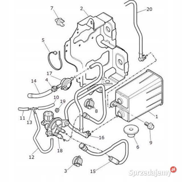 PRZEWÓD FILTRA WĘGLOWEGO JAGUAR XK8 0002 sprzedam