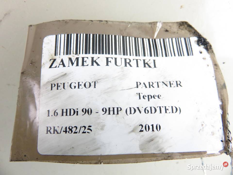 ZAMEK KLAPY CITROEN BERLINGO II MULTISPACE B9