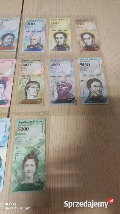 Wenezuela seria 14 banknotów UNC