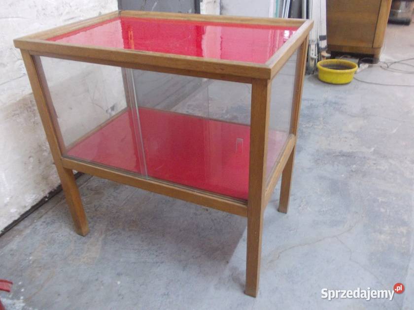 Stara drewniana witryna gablota witryna do śląskie Bielsko-Biała