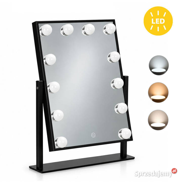 Lustro do makijażu LED Toaletki