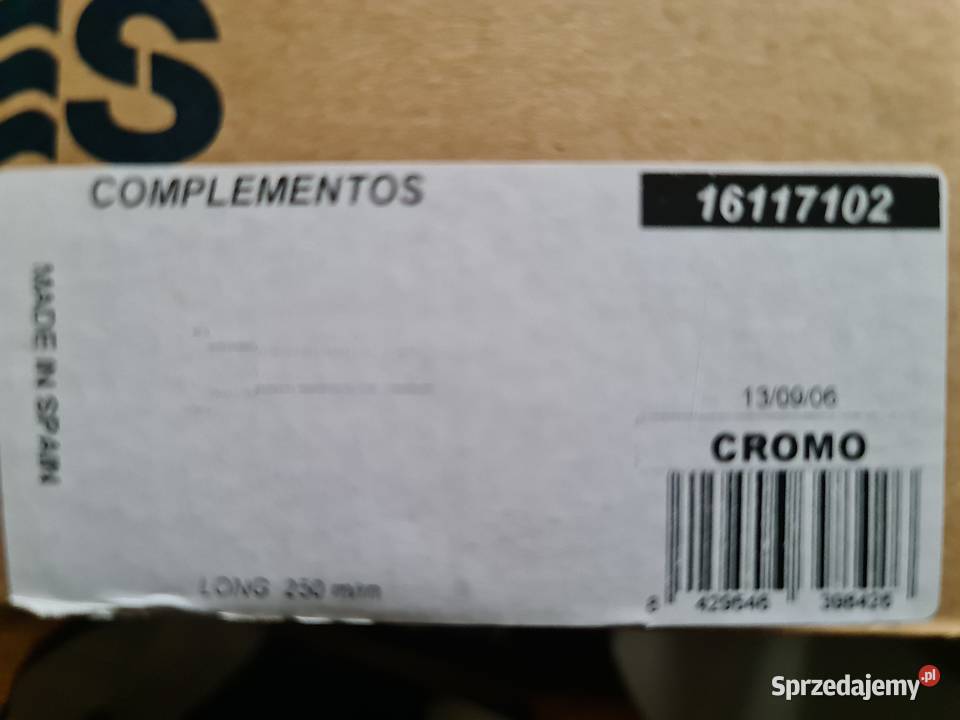 Wylewka TRES L250 mm okrągła chrom NOWA 18 Puszczykowo