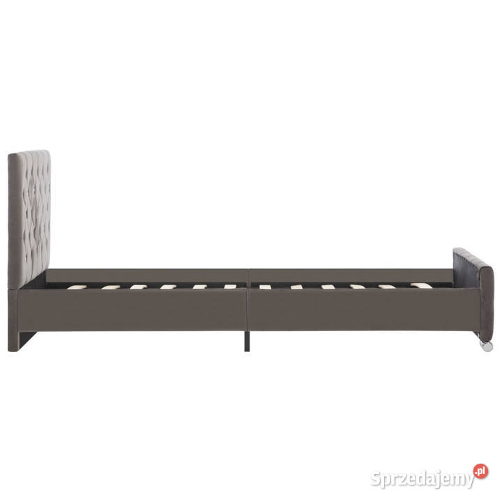Rama łóżka szara tapicerowana aksamitem 90x200 mazowieckie Warszawa