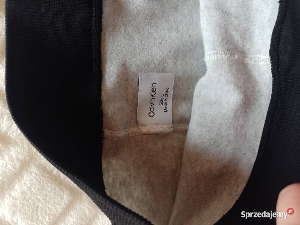 3840 ML CALVIN KLEINEkskluzywne Szare Legginsy Rozmiar 38(M)
