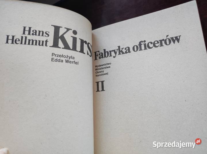 Fabryka oficerów Hans Hellmut Kirst Pozostałe Kielce