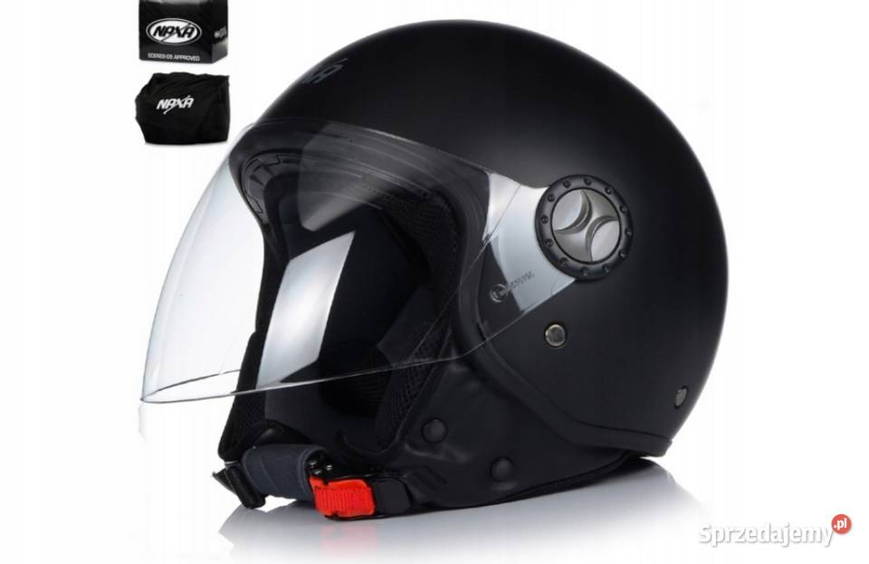 Kask Motocyklowy Otwarty Naxa S22/czarny Mat XL Sosnowiec - Sprzedajemy.pl