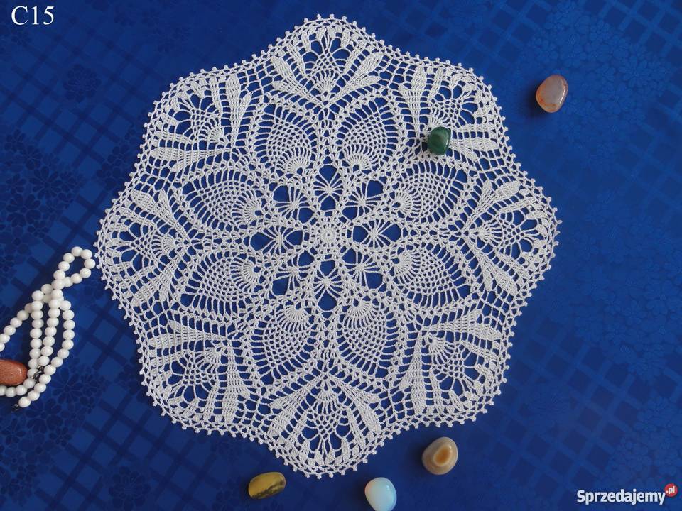 Serwetki białe szydełkowe na szydełku 3539 biały Lublin sprzedam