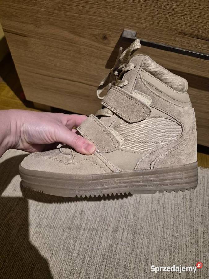 Botki sportowe z wewnętrznymi koturnami Opole sprzedam