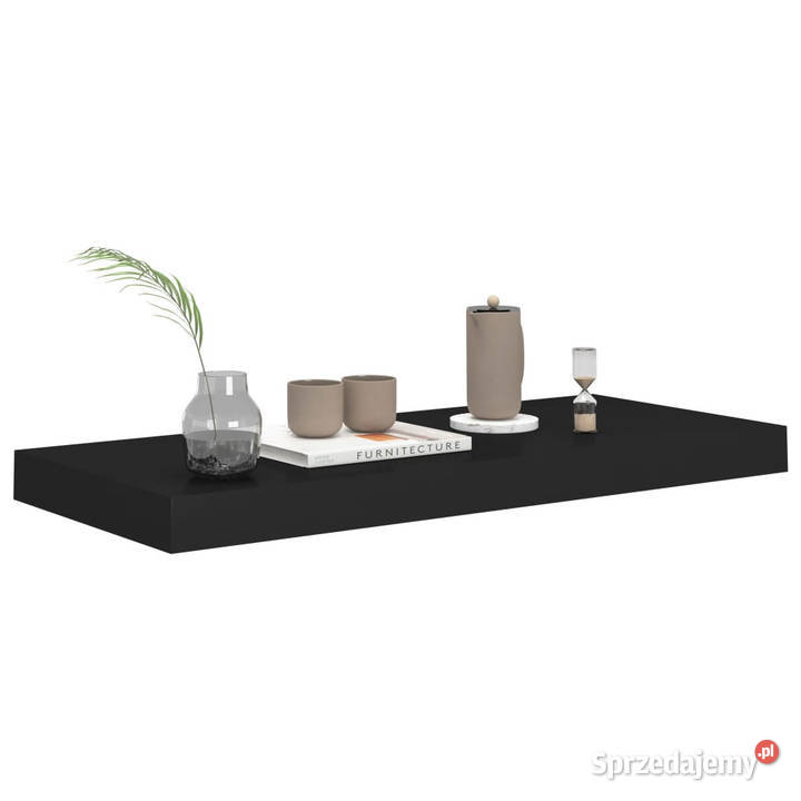 Półki ścienne 4 czarne 60x235x38 MDF WM323834 Warszawa