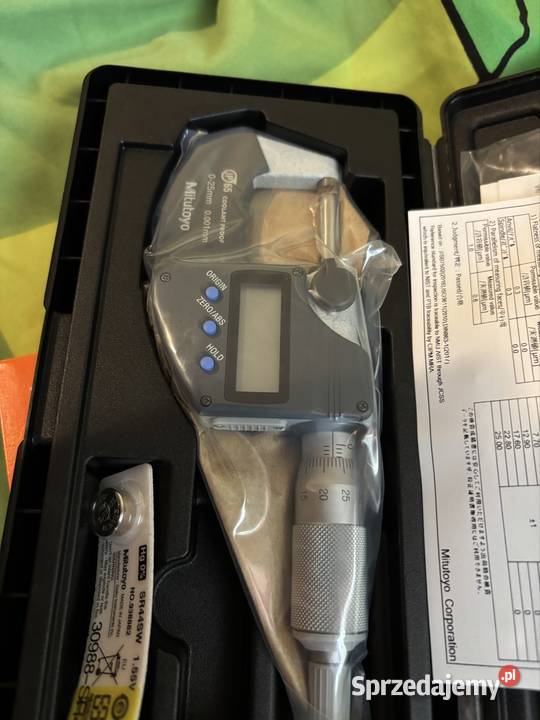 Mikrometr cyfrowy IP65 025 mm z wyjściem danych Lublin