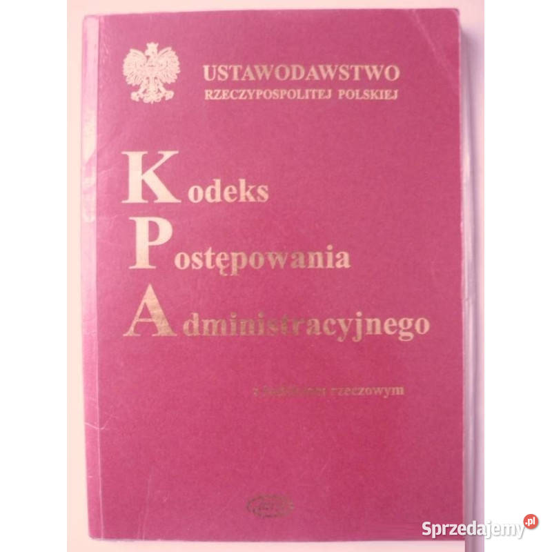 Kodeks Postępowania Administracyjnego z indeksem Łódź