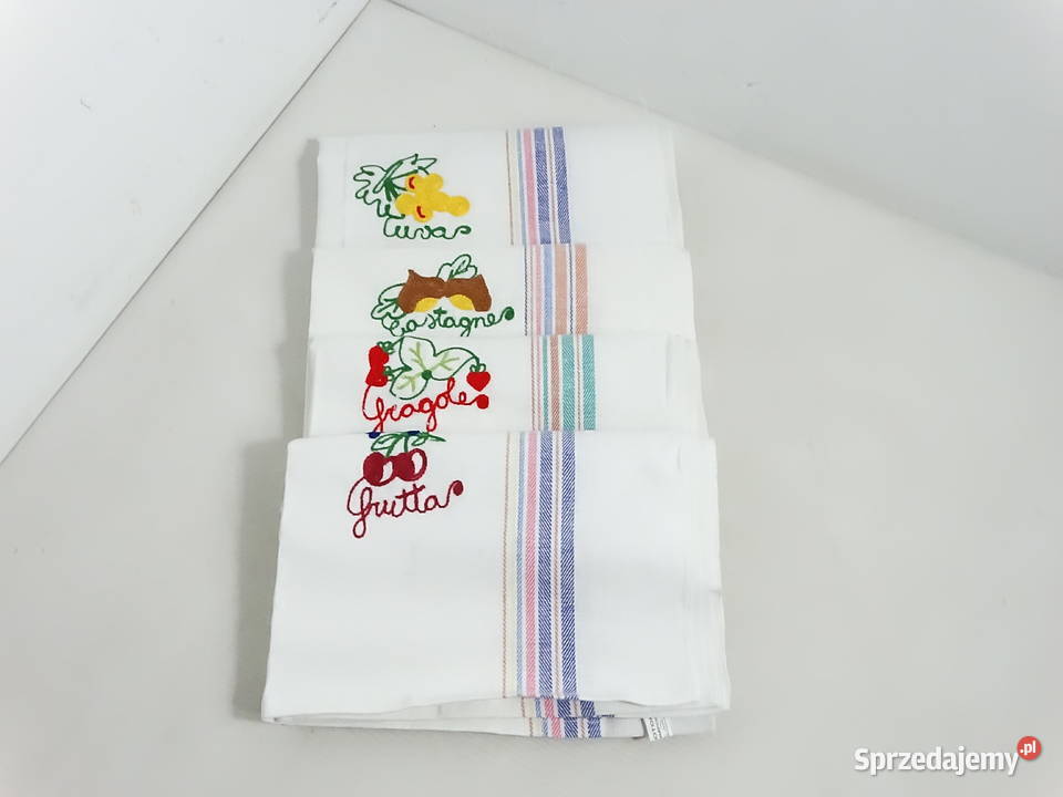 Komplet 4 ścierek kuchennych 51x69 100 Bawełna Pozostałe Biłgoraj