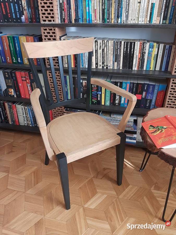 Krzesło drewniane z podłokietnikami Łódź