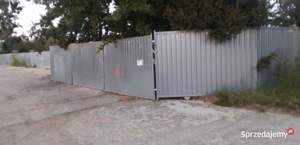 Ogrodzenie blaszane ocynk budowlane Trzebnica
