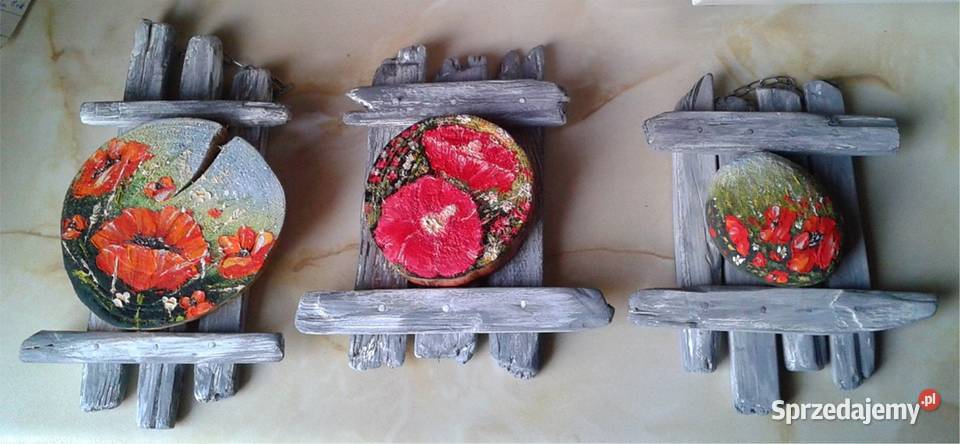 Ozdoby wiosenne malowane kamienie Rydułtowy