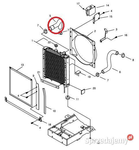 Wąż do chłodnicy LS i3030 LS R3029 310 x 45 x 5 sprzedam