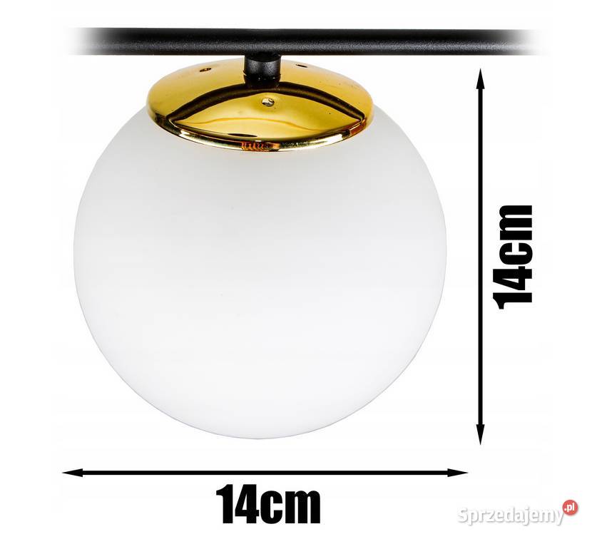 LAMPA WISZĄCA SUFITOWA Kule KULA szklana mleczna