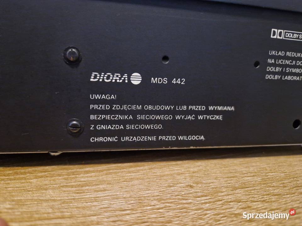 Magnetofon Unitra Diora MDS 442 czarny czerwony kujawsko-pomorskie