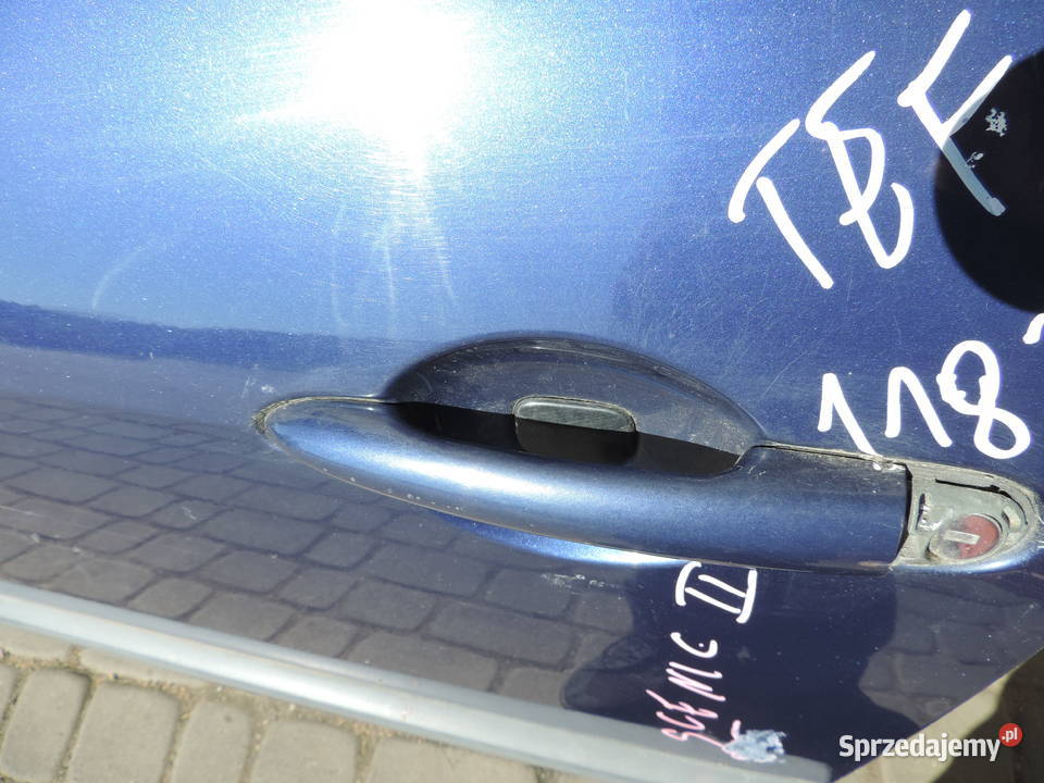 DRZWI LEWY PRZÓD RENAULT SCENIC 2 LAKIER TEF43 małopolskie Nowy Sącz