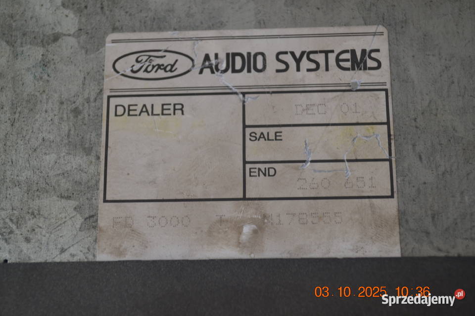 Radio samochodowe Ford Focus MK 1