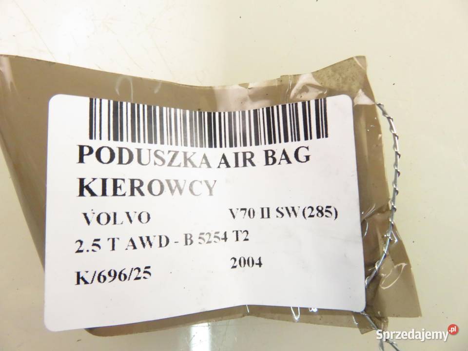 PODUSZKA KIEROWCY VOLVO V70 II SW285 8686290 osobowe sprzedam