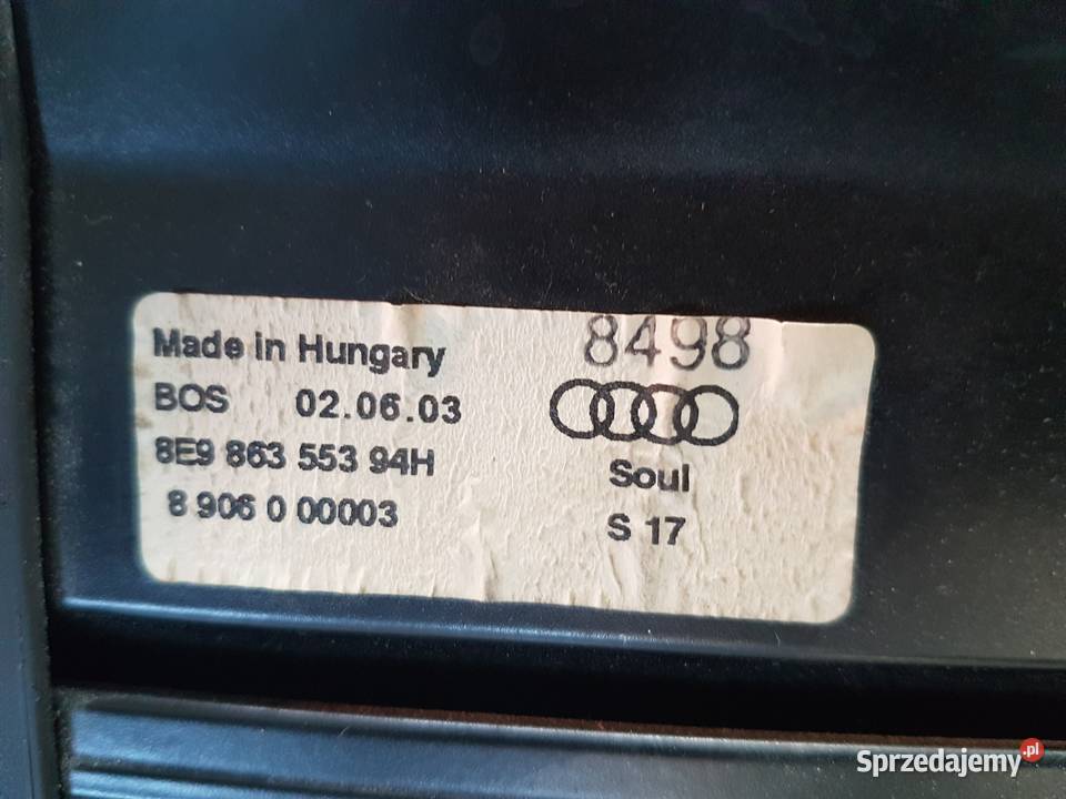 AUDI A4 B6 B7 AVANT ROLETA BAGAZNIKA SIATKA SOUL Turek