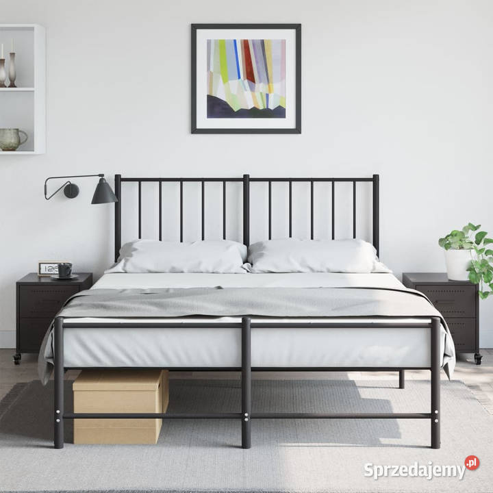 Szafki nocne 2 czarne 36x39x435 stal WM846627 Warszawa