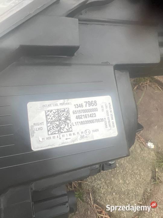Lampa przod prawa opel crosllandx wielkopolskie Margonin